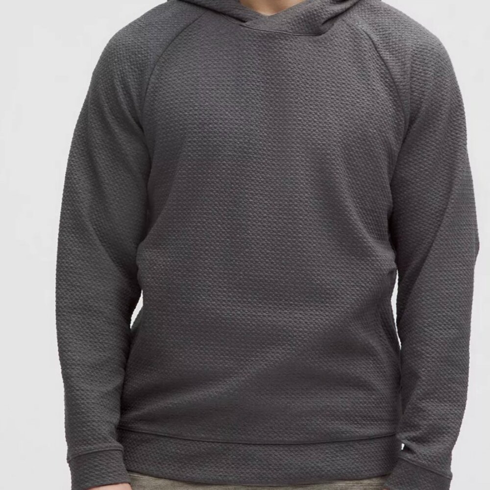 Men's Lululemon Textured Double-Knit Cotton Hoodie - Size M